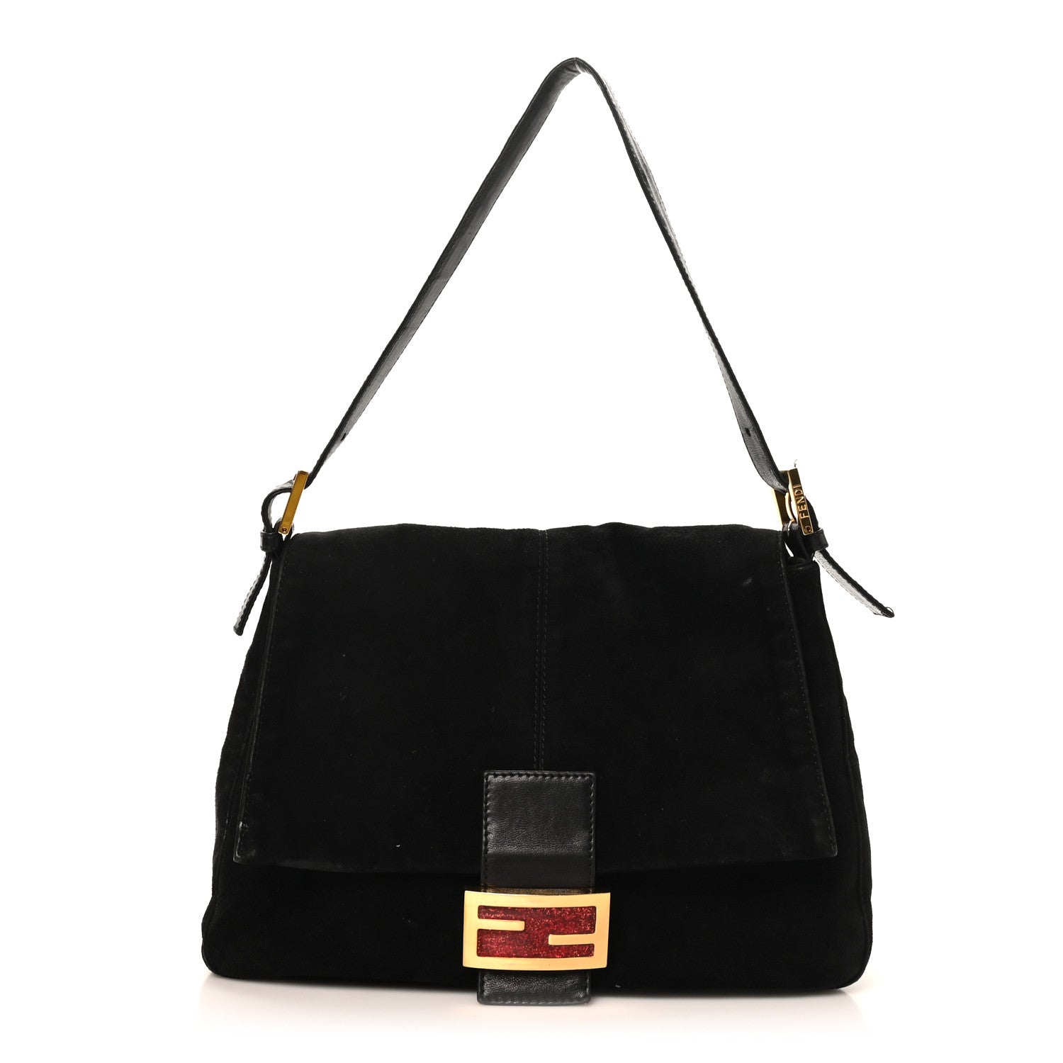 Fendi Suede Mama Baguette Black 1 of 11