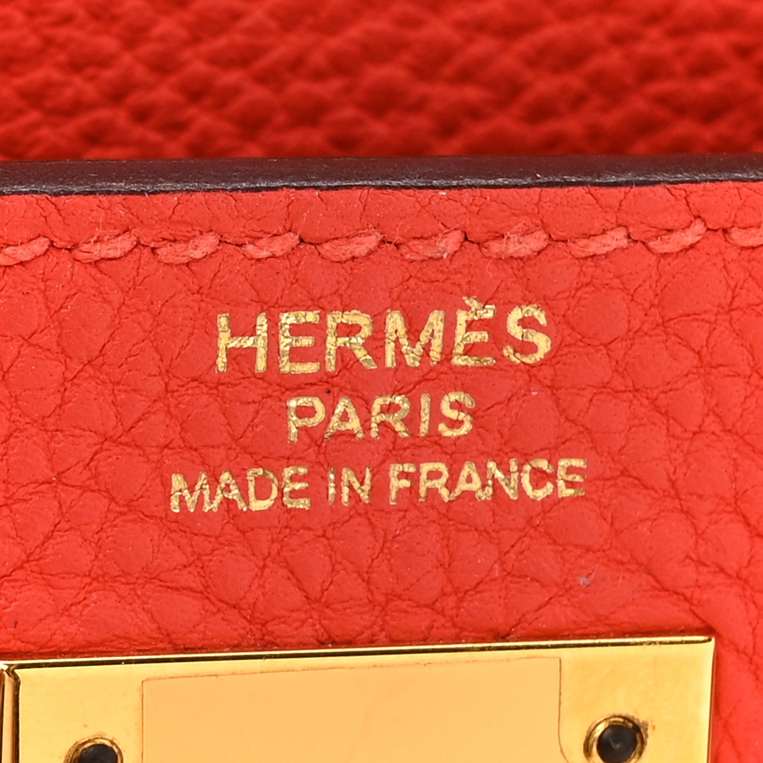 Hermes Togo Kelly Retourne 28 Capucine 6 of 14