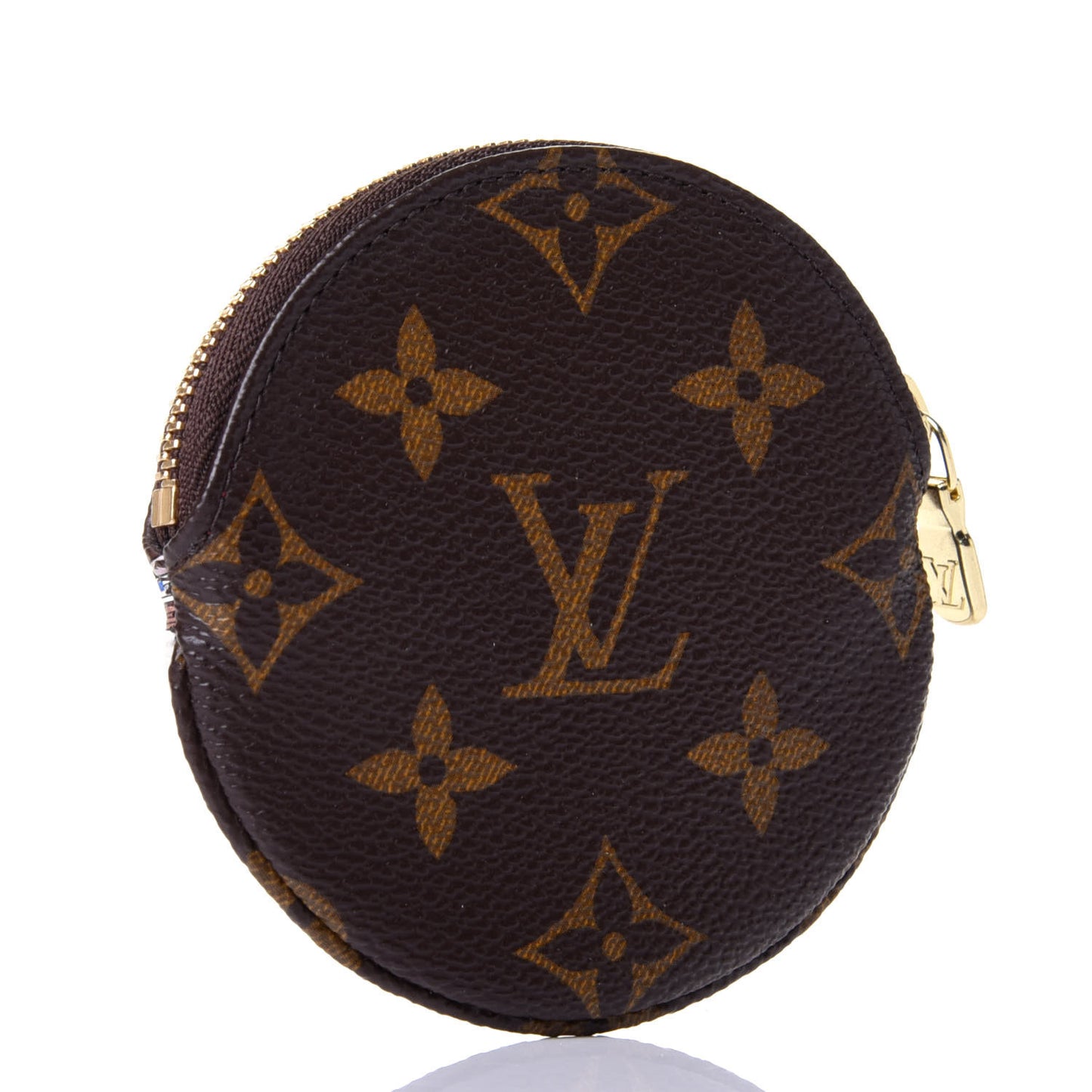 Monogram 2016 Christmas Animation Round Coin Purse Rouge