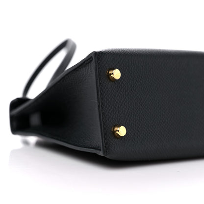 Hermes Epsom Mini Kelly Sellier 20 Black 8 of 10