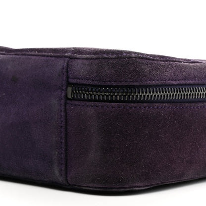Chanel Suede CC Handbag Bag Purple 10 of 10
