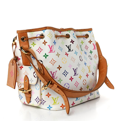 Louis Vuitton Monogram Multicolor Petit Noe White 2 of 4