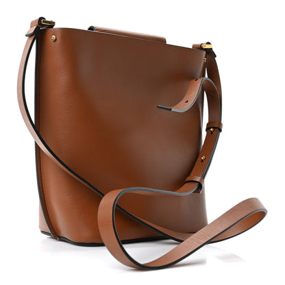 Valentino Garavani Calfskin Vlogo Bucket Bag Brown 3 of 9