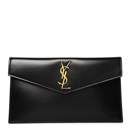 Saint Laurent Grain De Poudre Uptown Pouch Black 1 of 12