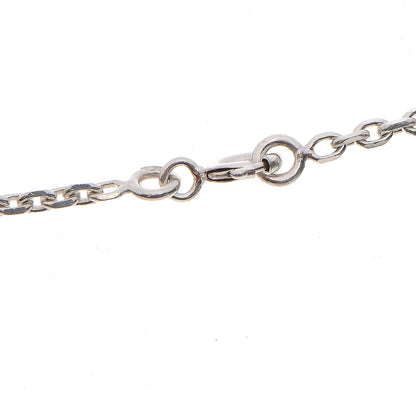 Hermes Sterling Silver Eclipse Pendant Necklace 7 of 9