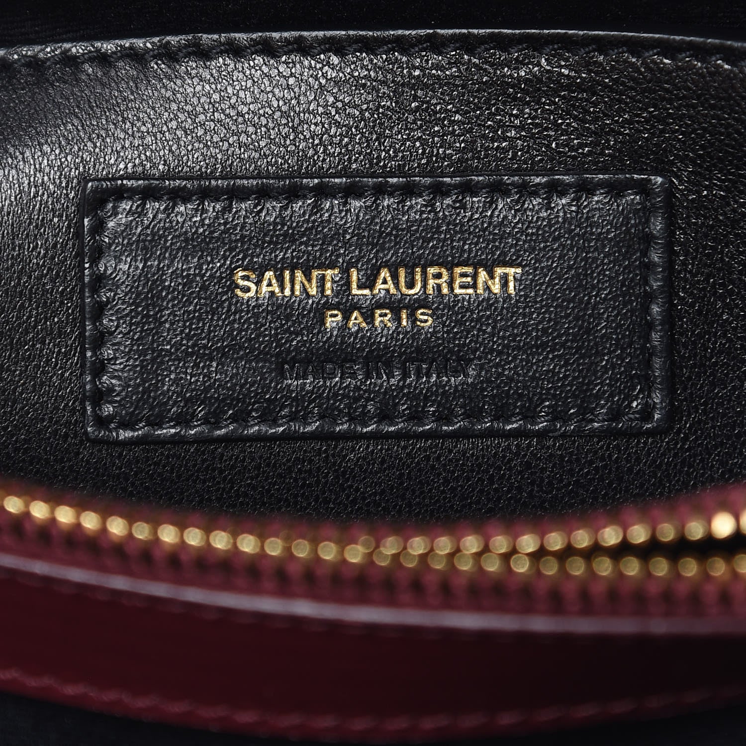 Saint Laurent Calfskin Y Quilted Monogram Small Loulou Chain Satchel Dark Legion Red 6 of 11