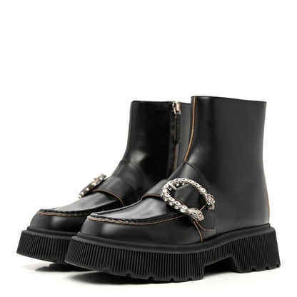 Gucci Cordovan Lux Dionysus Hunder Boots 37.5 Black 3 of 11