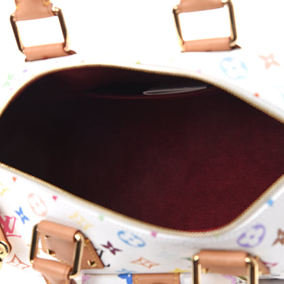 Louis Vuitton Monogram Multicolor Speedy 30 White 4 of 12
