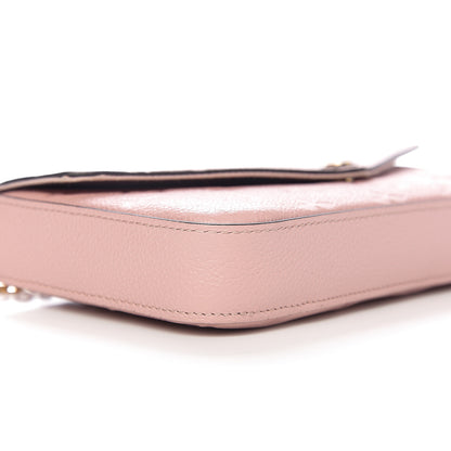 Louis Vuitton Empreinte Pochette Felicie Chain Wallet Rose Poudre 8 of 10