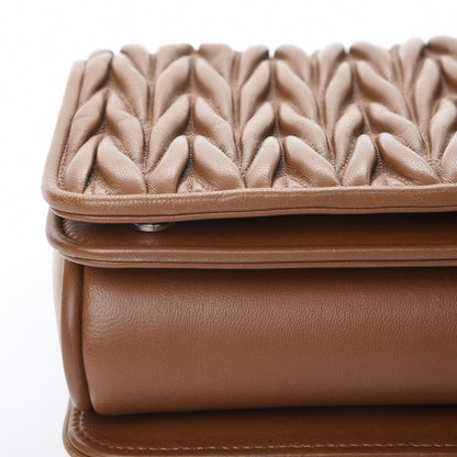 Miu Miu Nappa Matelasse Club Shoulder Bag Cannella 12 of 14