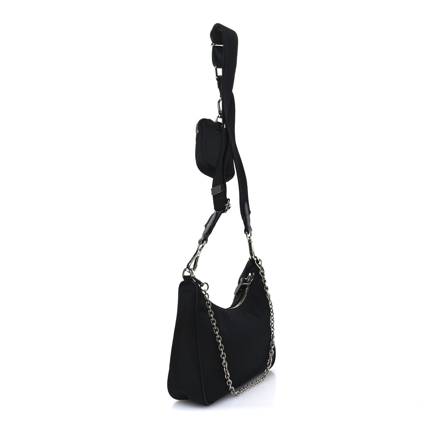 Re-Nylon Saffiano Re-Edition 2005 Shoulder Bag Black
