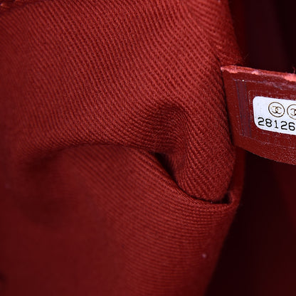 Chanel Lurex Boucle Large Deauville Tote Red 7 of 10