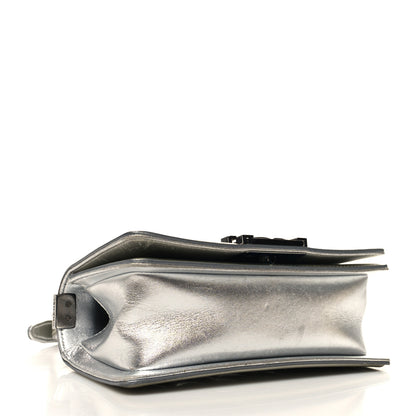 Chanel Metallic Patent Calfskin Quilted Small Boy Flap Silver 4 of 14