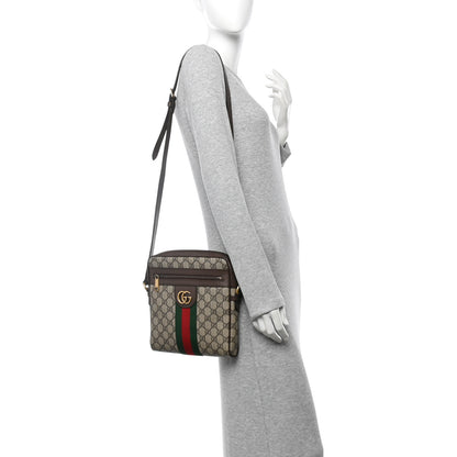 Gucci GG Supreme Monogram Web Small Ophidia Messenger Bag Brown 2 of 12