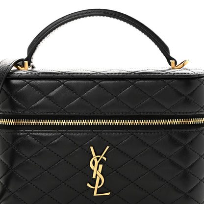 Saint Laurent Lambskin Quilted Mini Gaby Vanity Case Black 7 of 9
