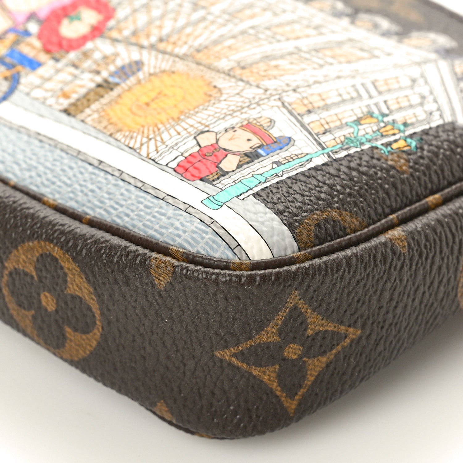 Louis Vuitton Monogram 2022 Christmas Animation Paris Mini Pochette Accessories Pink 10 of 10