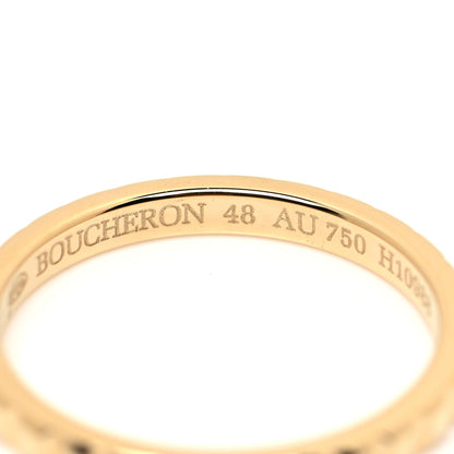 Boucheron 18K Yellow Gold Mini Clou De Paris Wedding Band Ring 48 4.5 4 of 4