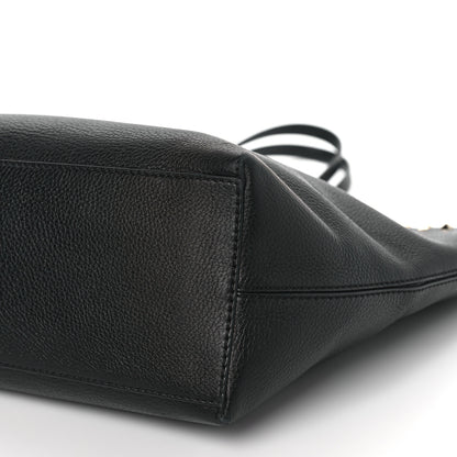 Valentino Garavani Grained Calfskin Rockstud Shoulder Tote Black 8 of 10