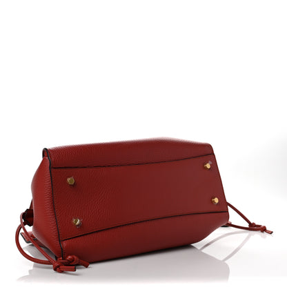 Mulberry Heavy Grain Iris Tote Red 4 of 8