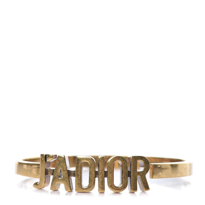 Christian Dior Metal J'Adior Bracelet Cuff Gold 1 of 6