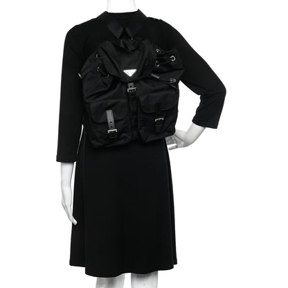 Prada Nylon Vela Medium Backpack Black 2 of 9