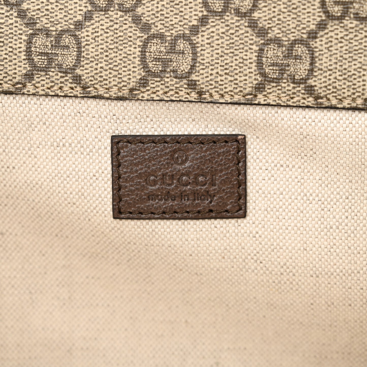 GG Supreme Monogram Web Small Neo Vintage Double Flap Messenger Bag Beige New Acero