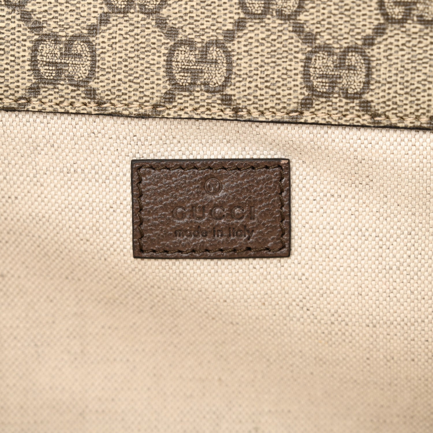 Gucci GG Supreme Monogram Web Small Neo Vintage Double Flap Messenger Bag Beige New Acero 6 of 12
