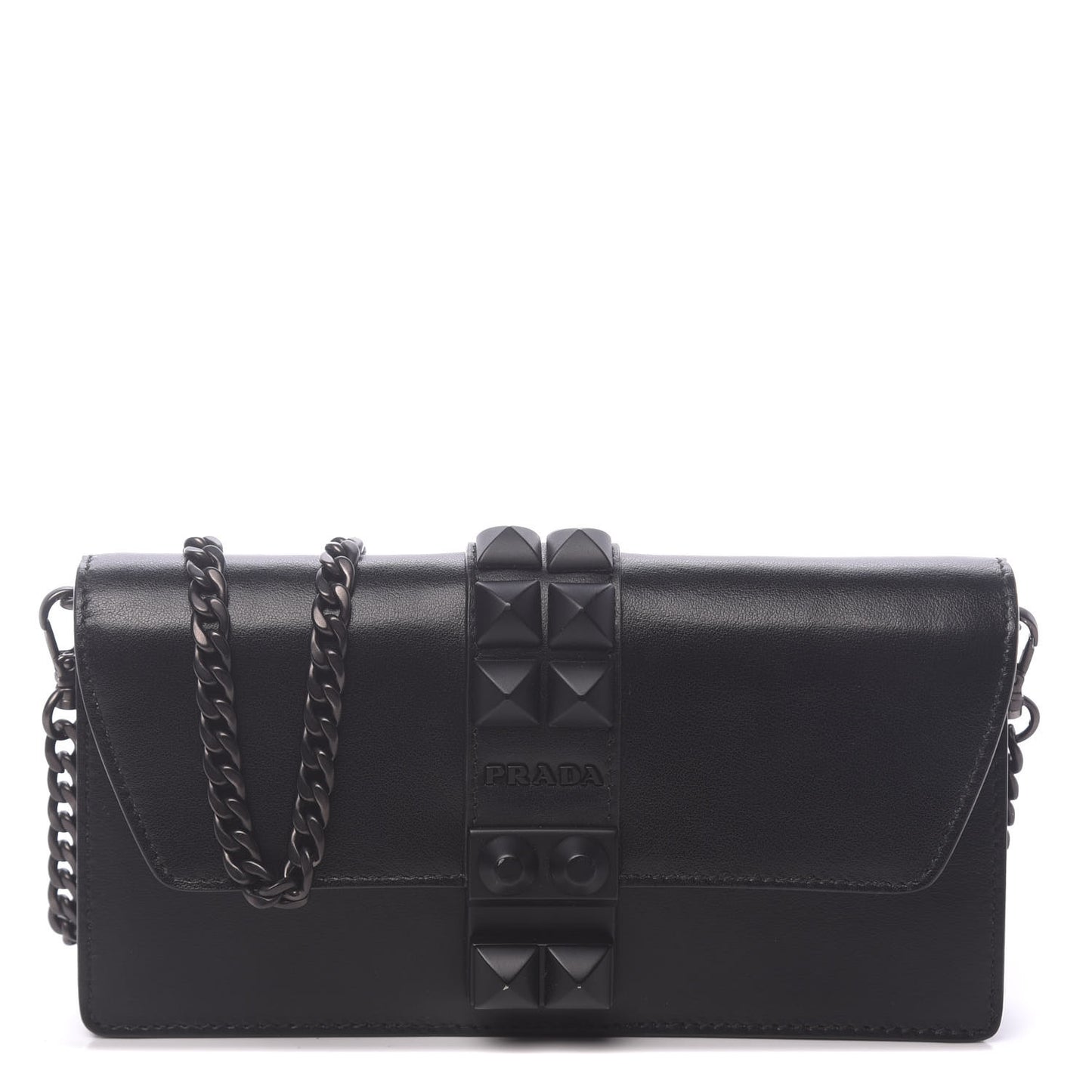 City Calfskin Studded Mini Elektra Crossbody Bag Black
