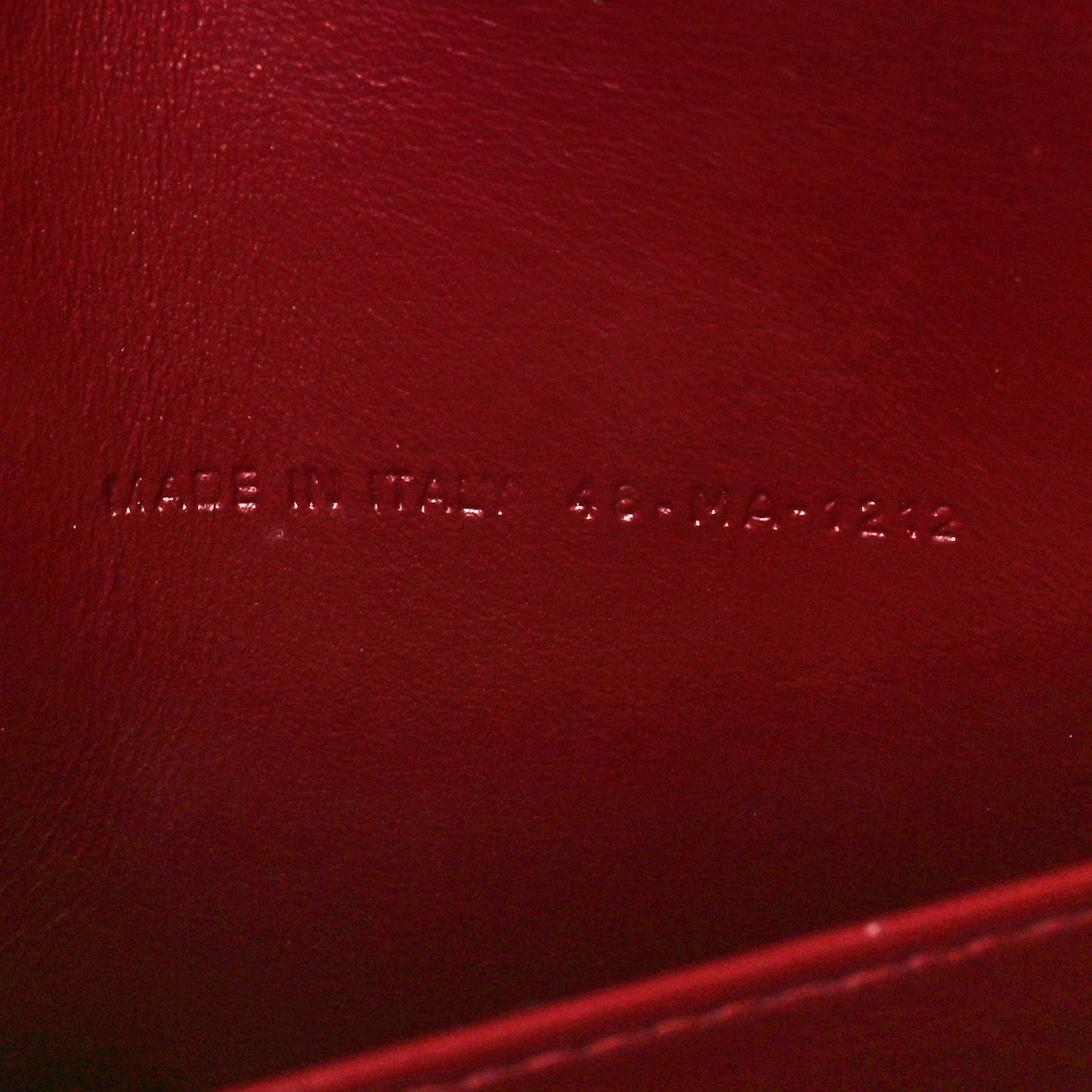 Patent Cannage LADY DIOR Clutch Rouge Ceris