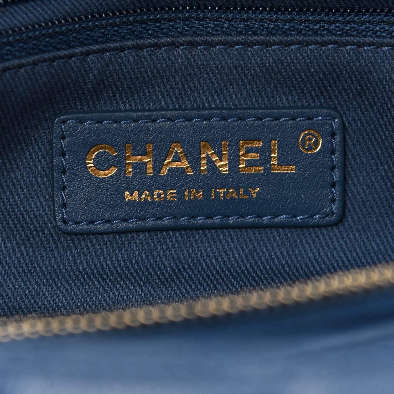 Chanel Caviar Quilted Medium Coco Handle Flap Blue 6 of 9