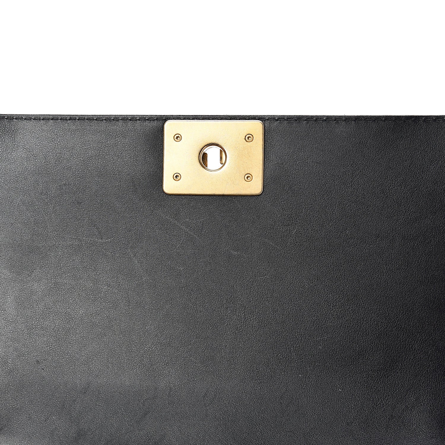Chanel Calfskin Quilted Medium Boy Top Handle Flap Black 12 of 15