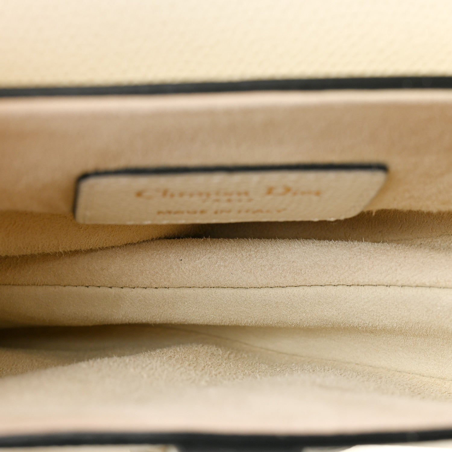 Christian Dior Grained Calfskin Mini Saddle Bag White 5 of 11