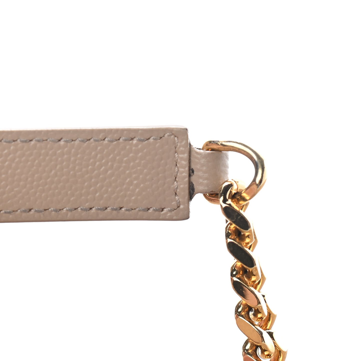 Grain De Poudre Matelasse Chevron Large Monogram Satchel Dark Beige