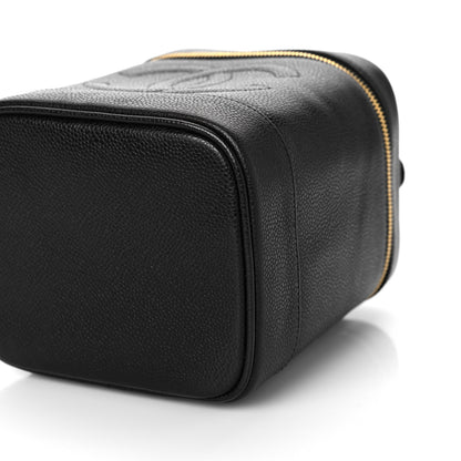 Chanel Caviar Vanity Cosmetic Case Black 5 of 9