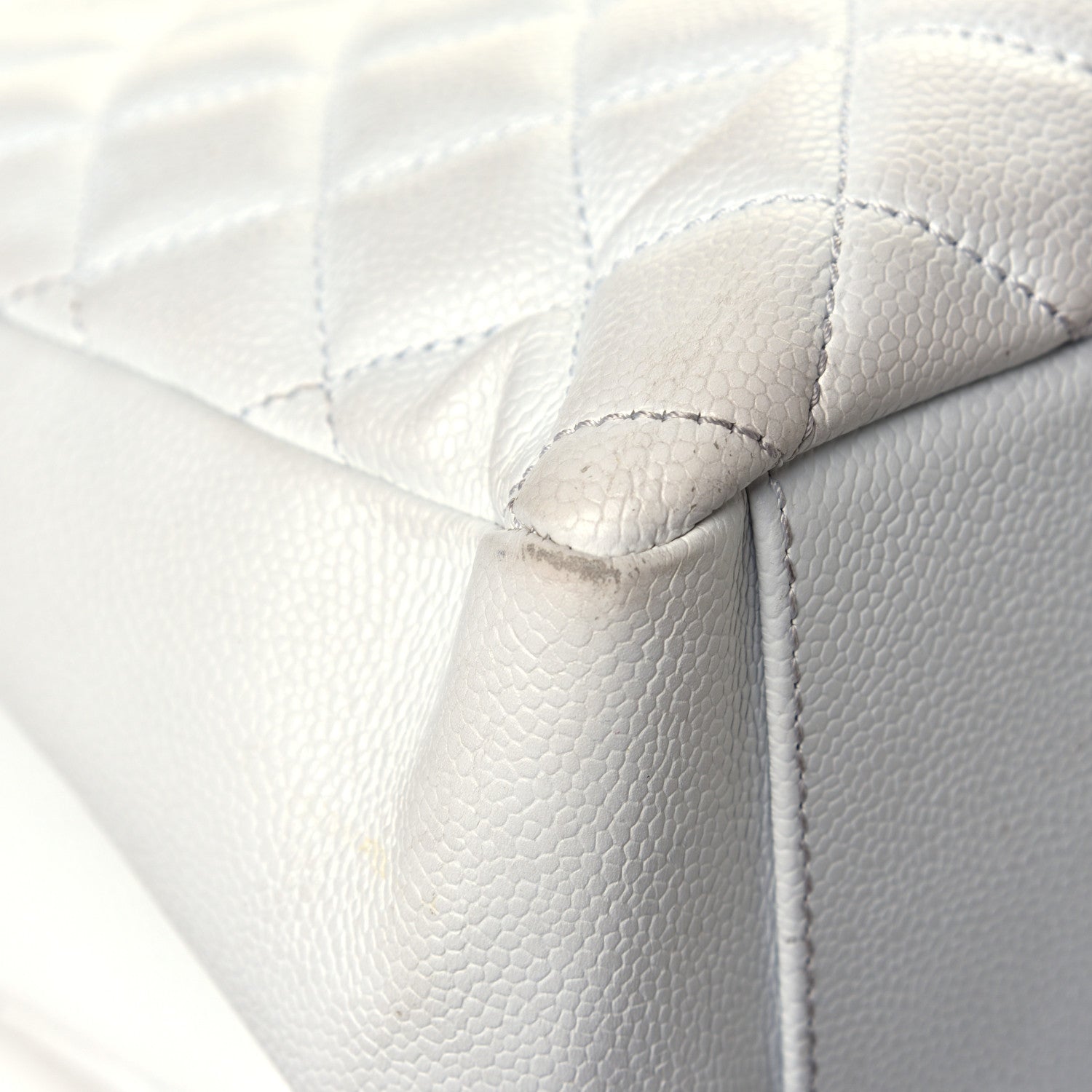 Chanel Caviar Quilted Grand Shopping Tote GST White 11 of 11