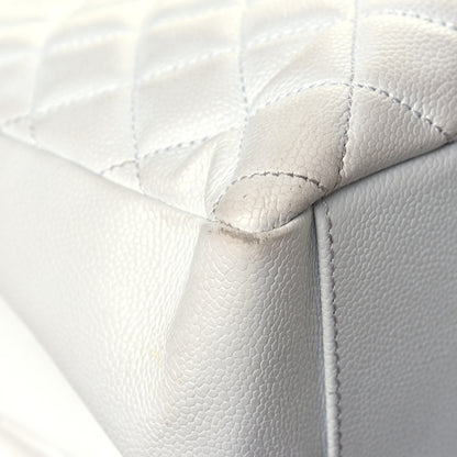 Chanel Caviar Quilted Grand Shopping Tote GST White 11 of 11