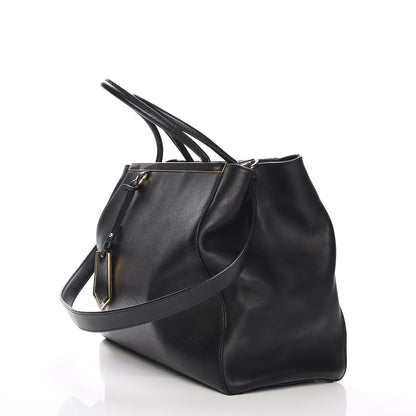 Fendi Vitello Elite Regular 2Jours Tote Black 9 of 9
