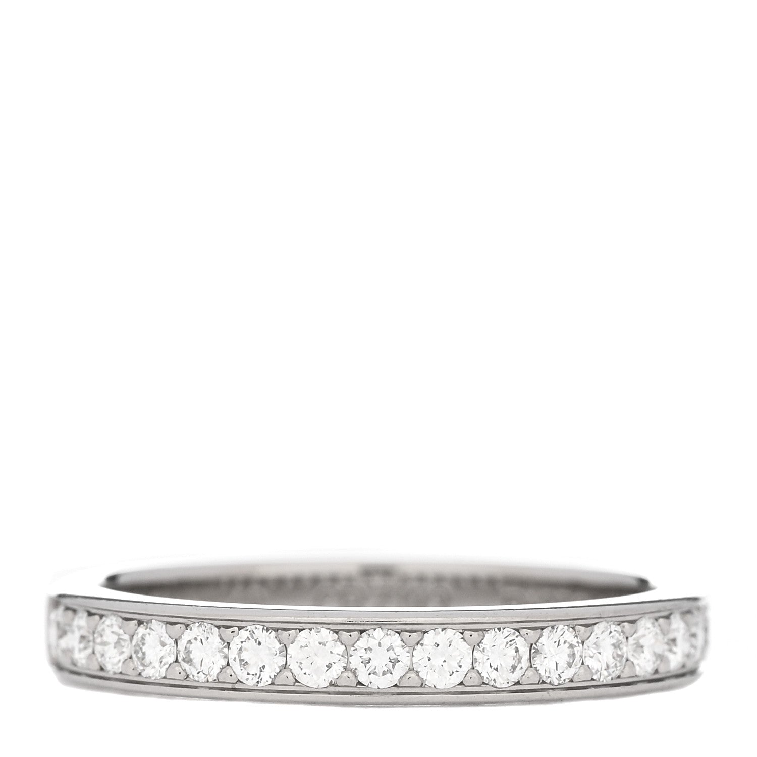 Cartier Platinum Diamond 1895 Wedding Band Ring 48 4.5 1 of 6