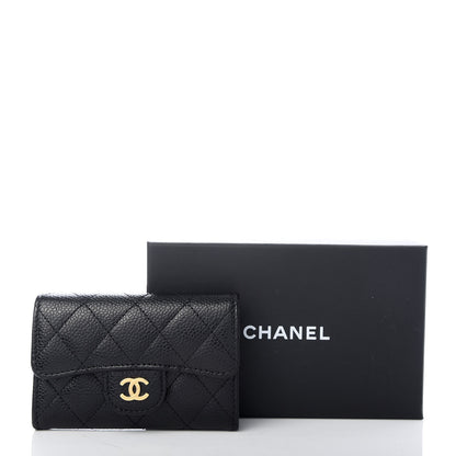 Chanel Caviar Quilted Flap Card Holder Black 9 of 9