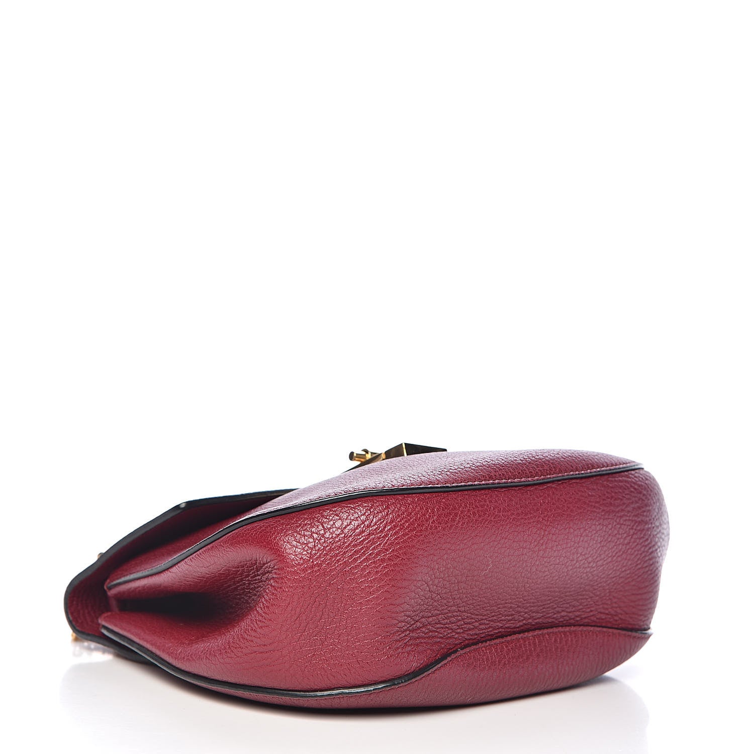 Chloe Grained Lambskin Drew Shoulder Bag Wine Purple 3 of 9
