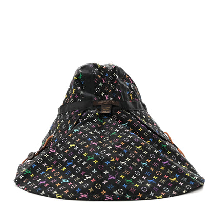 Louis Vuitton Cotton Monogram Multicolor Printed Reversible Hiker Hat Black 8 of 11