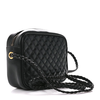 Gucci Calfskin Trapuntata Web Mini GG Shoulder Bag Black 3 of 10
