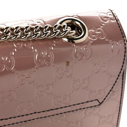 Gucci Shine Guccissima Medium Emily Chain Shoulder Bag Dark Cipria 12 of 14