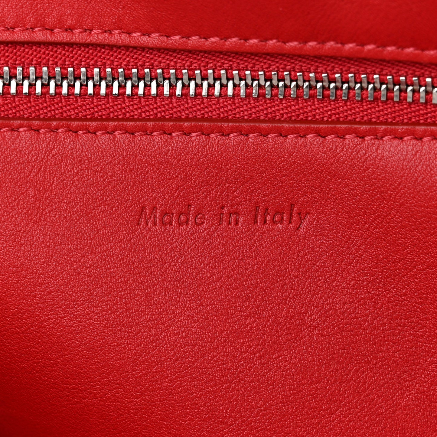 Smooth Calfskin Small Big Bag Red
