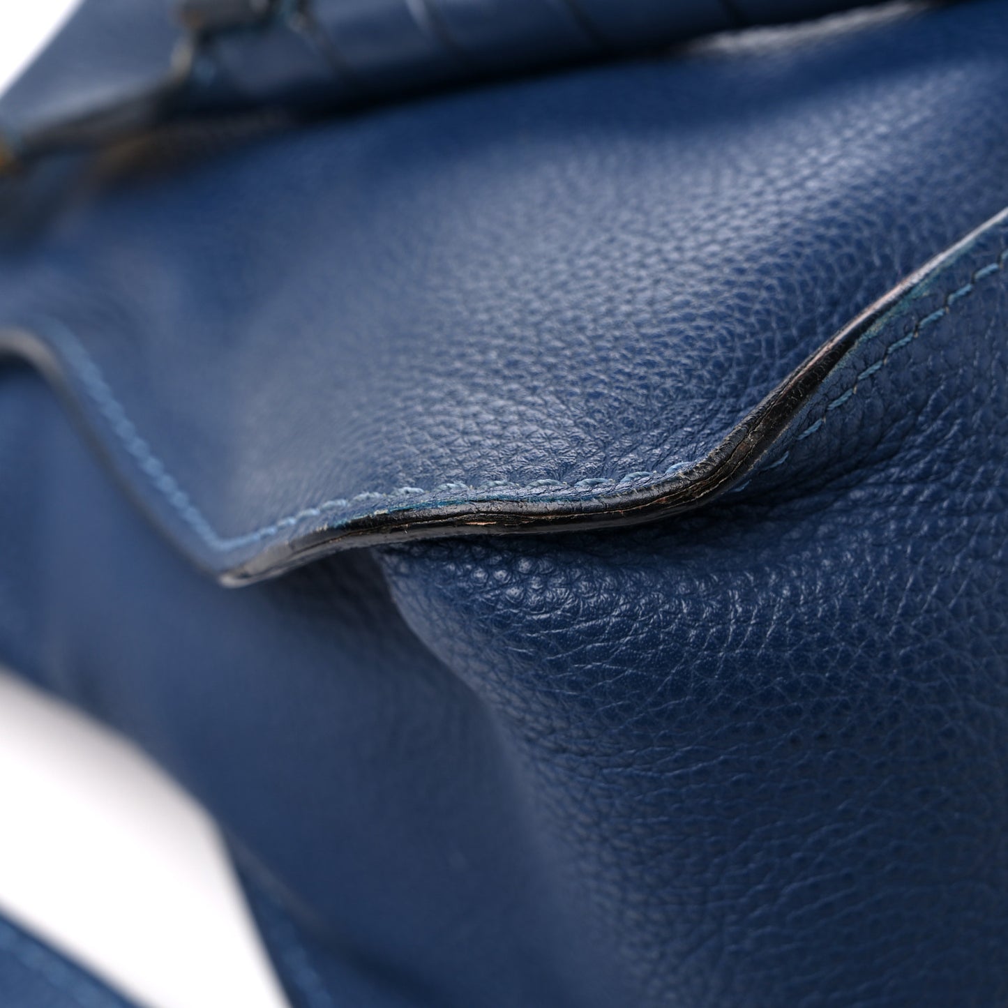 Calfskin Medium Marcie Satchel Royal Navy
