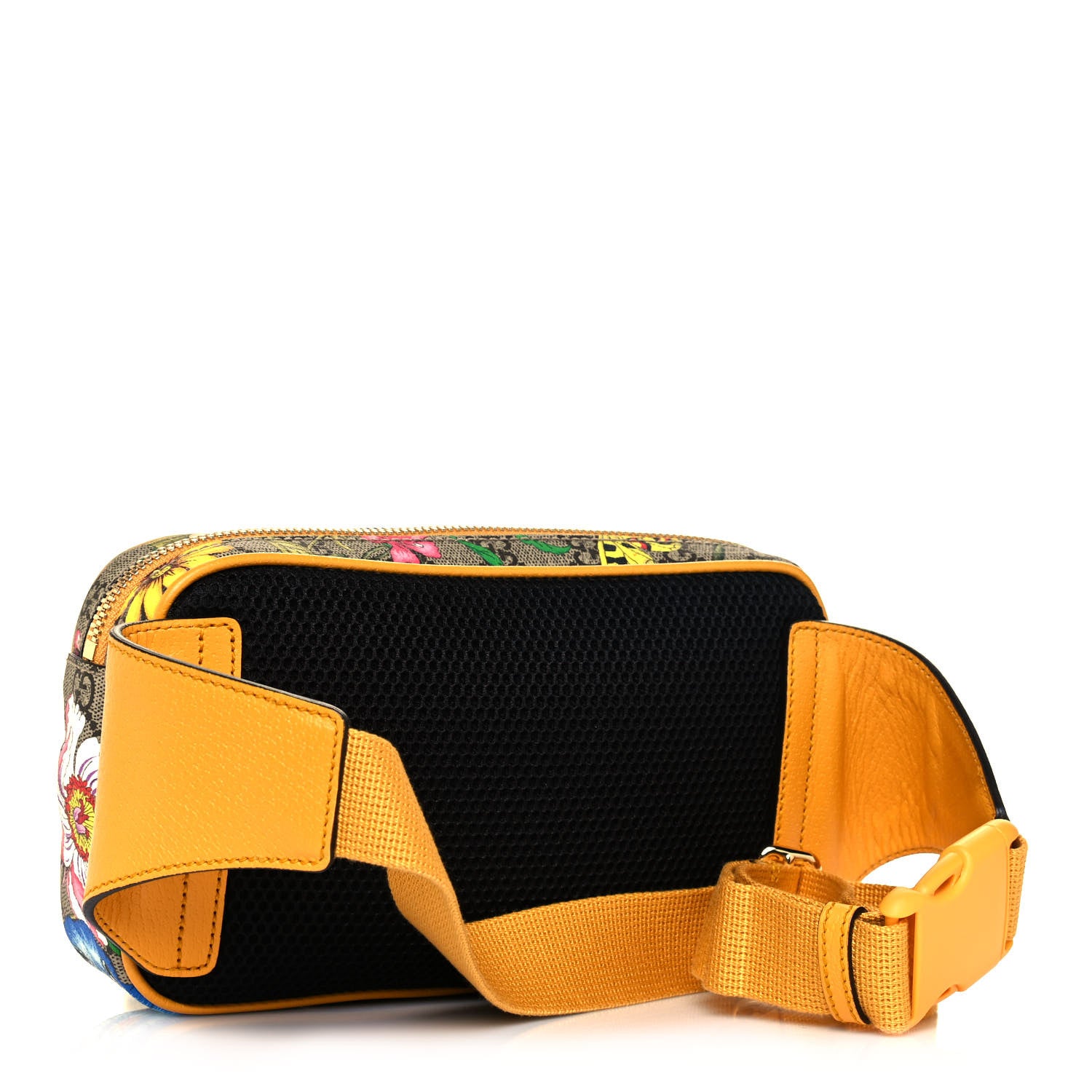 Gucci GG Supreme Monogram Flora Medium Ophidia Belt Bag Beige Multicolor Crop 3 of 14