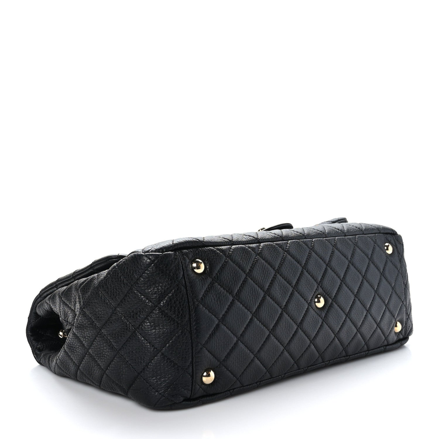Chanel Calfskin Quilted XXL Travel Flap Bag Black 4 of 9