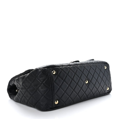 Chanel Calfskin Quilted XXL Travel Flap Bag Black 4 of 9