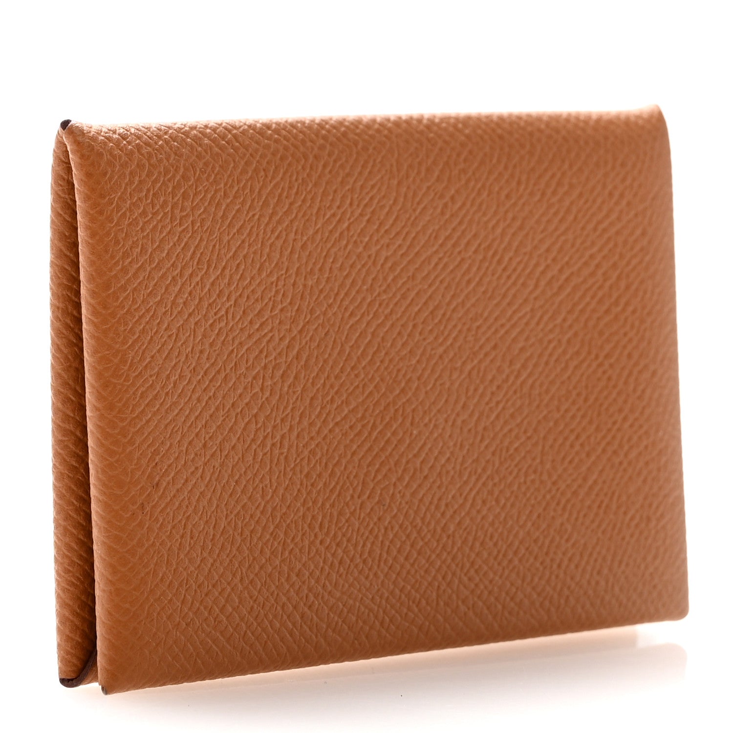 Hermes Epsom Calvi Card Case Gold 3 of 8
