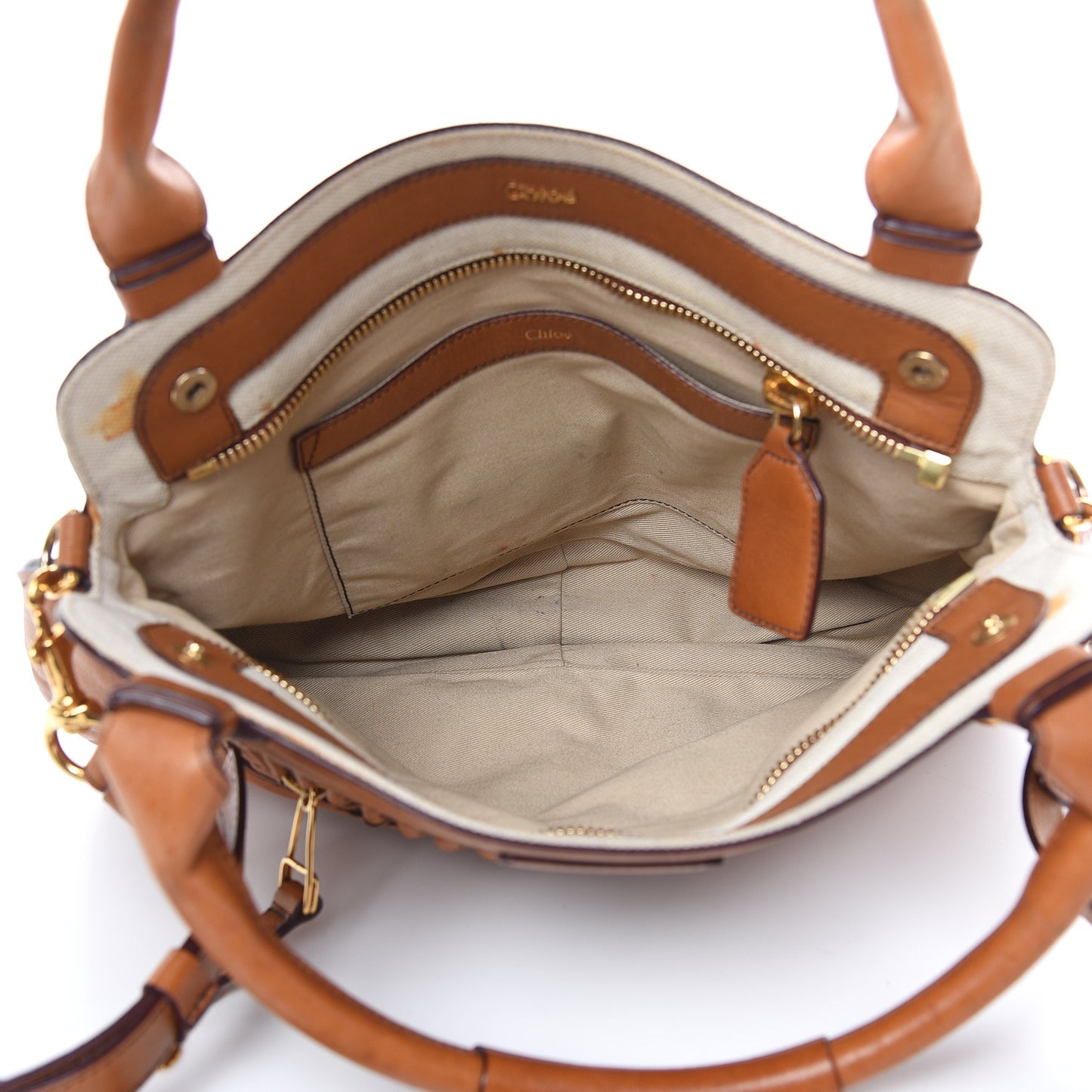 Calfskin Shoulder Bag Brown